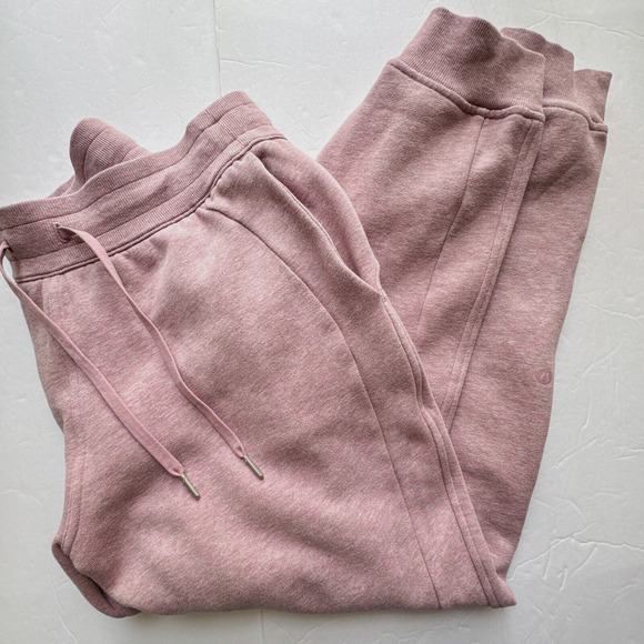 Lululemon Scuba High Rise Jogger Size 12 Heathered Violet Verbena W5DD3S - Picture 1 of 10